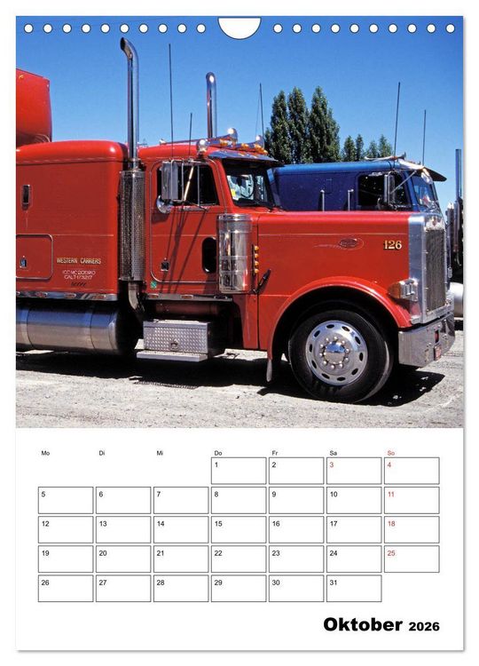 Produktbild: US-Trucks ... unterwegs im amerikanischen Westen - Monatsplaner (Wandkalender 2026 DIN A4 hoch), CALVENDO Monatskalender