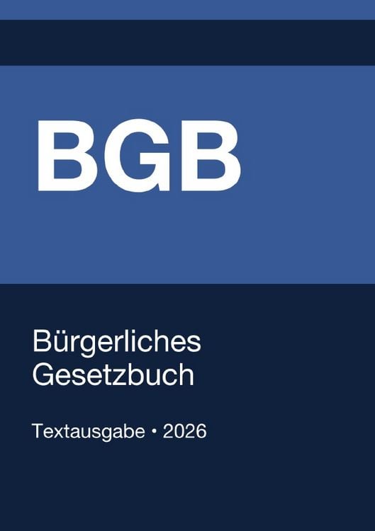 Produktbild: BGB - B&uuml;rgerliches Gesetzbuch (Deutschland) 2026