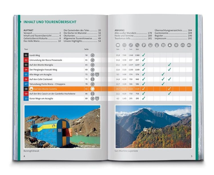 Produktbild: KOMPASS Wanderf&uuml;hrer Piemont, Valle Maira, 35 Touren mit Extra-Tourenkarte