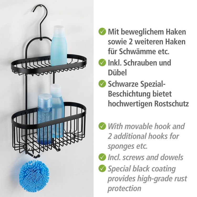 Produktbild: Bad-Caddy Classic Plus Black, mit hochwertigem Rostschutz