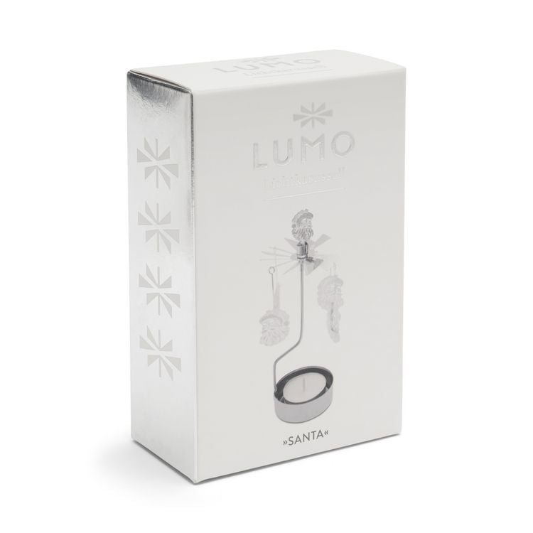 Produktbild: Teelichtkarussell Set  "Weihnachtsmann", silber