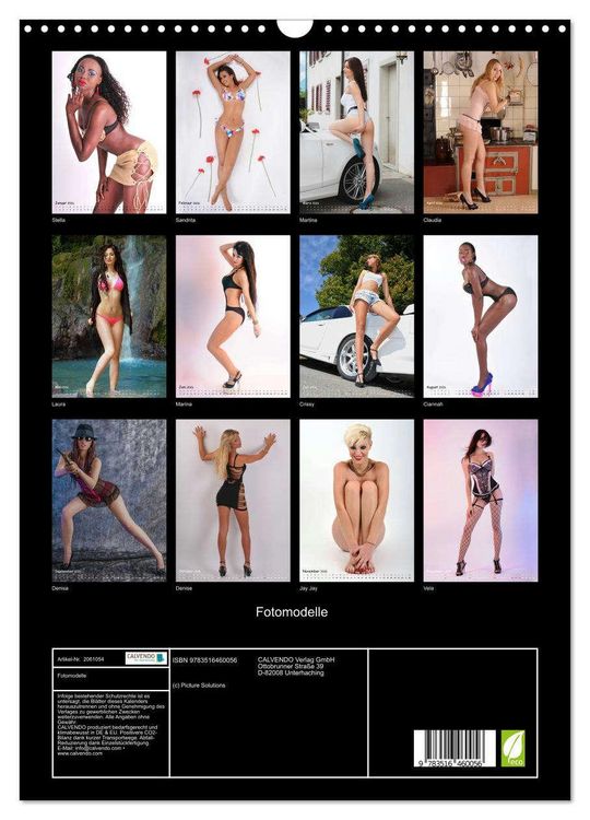 Produktbild: Fotomodelle (Wandkalender 2026 DIN A3 hoch), CALVENDO Monatskalender