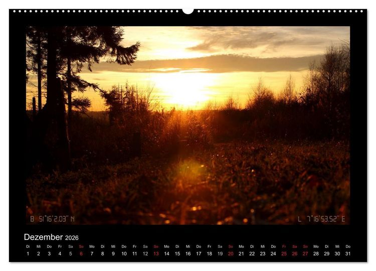 Produktbild: Geo-Tagging in Schwelm (hochwertiger Premium Wandkalender 2026 DIN A2 quer), Kunstdruck in Hochglanz
