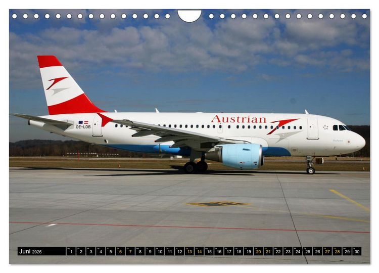 Produktbild: Airbus Airliners (Wandkalender 2026 DIN A4 quer), CALVENDO Monatskalender