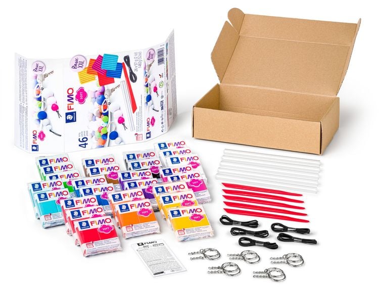 Produktbild: STAEDTLER FIMO soft 8023, ofenh&auml;rtende Modelliermasse, Set Basic XXL, 26 x 57 g FIMO soft Bl&ouml;cke