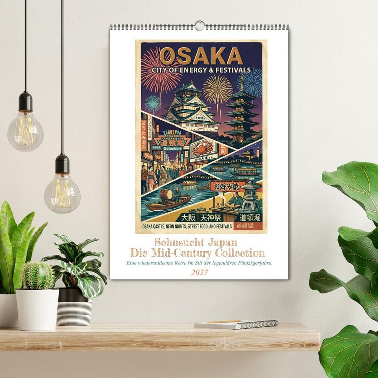 Produktbild: Sehnsucht Japan &ndash; Die Mid-Century Collection (Wandkalender 2027 DIN A2 hoch), CALVENDO Monatskalender