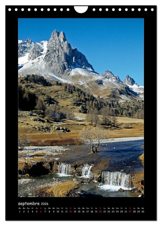 Produktbild: La vall&eacute;e de la Clar&eacute;e Hautes-Alpes (Calendrier mural 2026 DIN A4 horizontal), CALVENDO calendrier mensuel