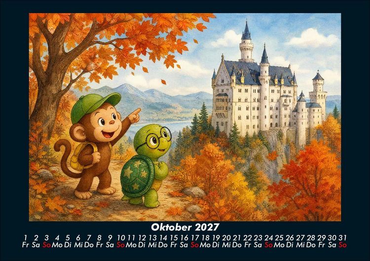 Produktbild: Taz & Milo entdecken ber&uuml;hmte Bauwerke 2027 Fotokalender DIN A5