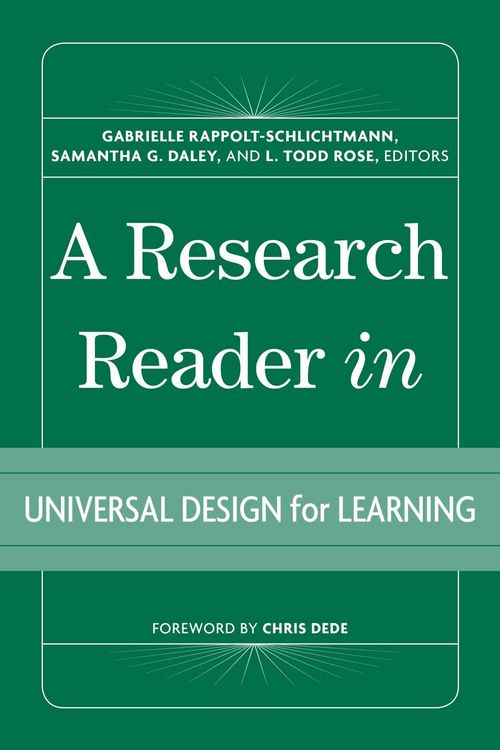Produktbild: A Research Reader in Universal Design for Learning