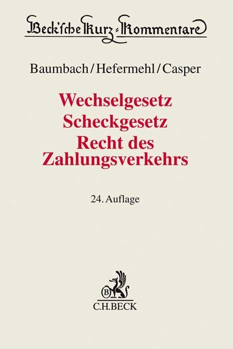 Produktbild: Wechselgesetz, Scheckgesetz, Recht des Zahlungsverkehrs