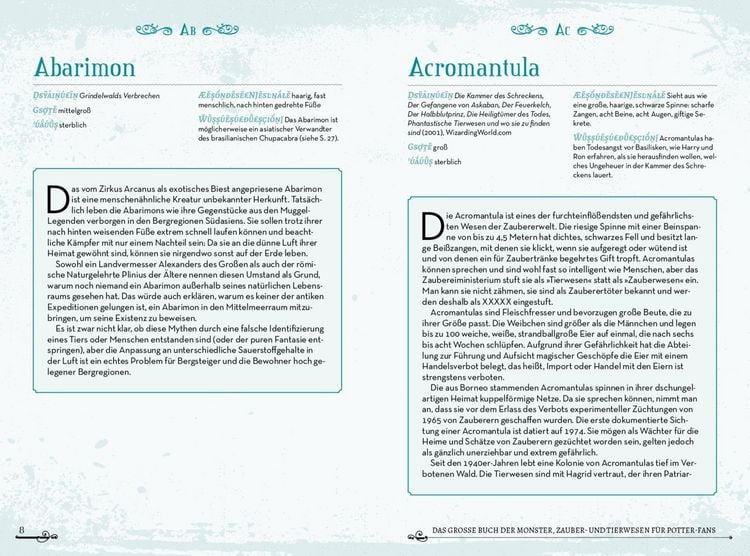 Produktbild: Das gro&szlig;e Buch der Monster, Zauber- und Tierwesen f&uuml;r Potter-Fans