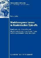 Produktbild: Marktbezogenes Lernen in akademischen Spin-Offs