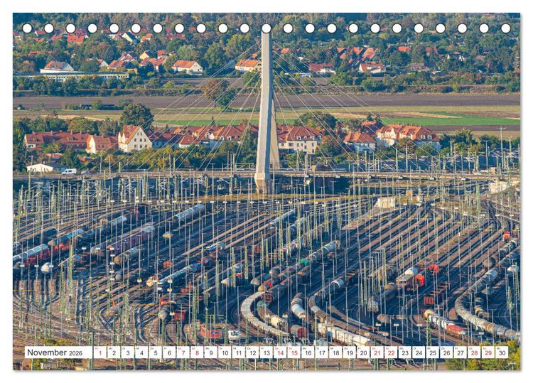 Produktbild: Halle an der Saale von oben (Tischkalender 2026 DIN A5 quer), CALVENDO Monatskalender