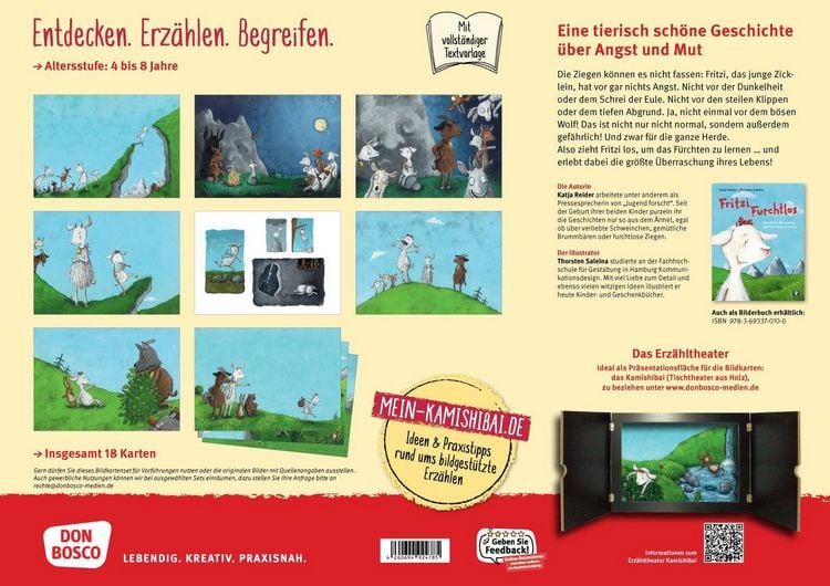 Produktbild: Fritzi Furchtlos. Von einer die auszog, das F&uuml;rchten zu lernen. Kamishibai Bildkartenset