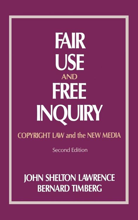 Produktbild: Fair Use and Free Inquiry