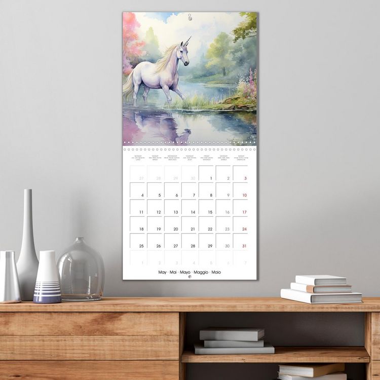Produktbild: Unicorns, magical creatures (Wall Calendar 2026 12 &times; 12 Inch) CALVENDO 12 Month Wall Calendar