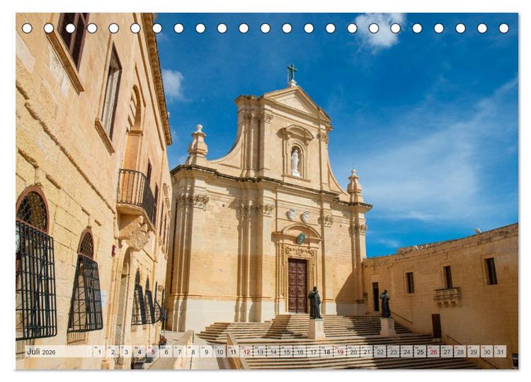 Produktbild: Malta - Wo Geschichte lebendig ist (Tischkalender 2026 DIN A5 quer), CALVENDO Monatskalender
