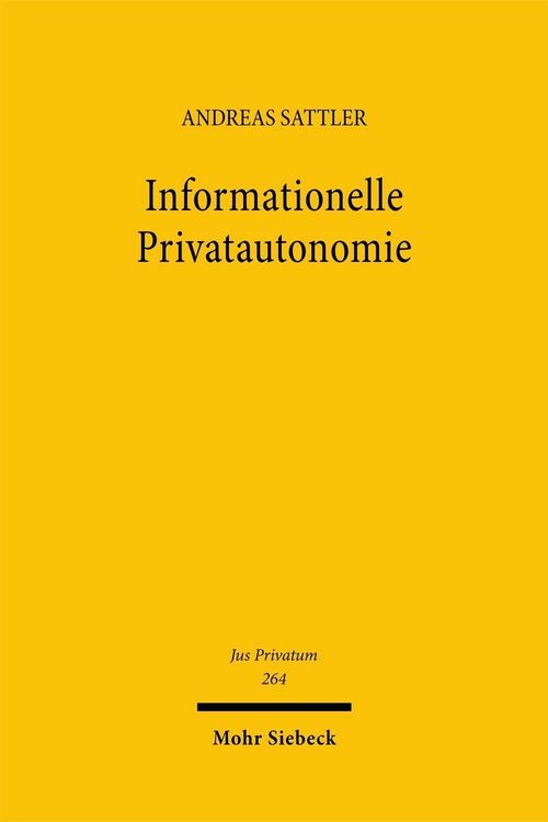 Produktbild: Informationelle Privatautonomie