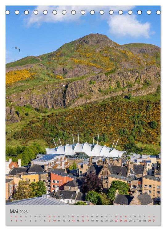 Produktbild: EDINBURGH Historisches Stadtherz (Tischkalender 2026 DIN A5 hoch), CALVENDO Monatskalender