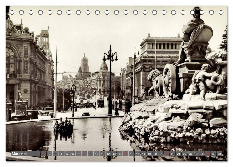 Produktbild: Erinnerungen an das alte Madrid (Tischkalender 2026 DIN A5 quer), CALVENDO Monatskalender