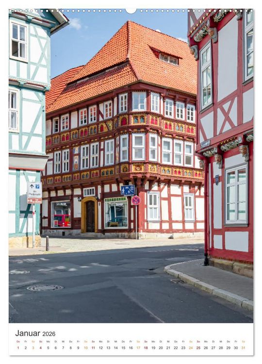 Produktbild: Duderstadt am Harz (Wandkalender 2026 DIN A2 hoch), CALVENDO Monatskalender