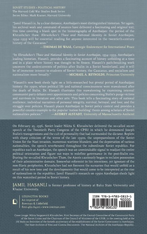 Produktbild: Khrushchev's Thaw and National Identity in Soviet Azerbaijan, 1954-1959