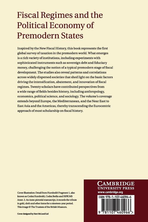 Produktbild: Fiscal Regimes and the Political Economy of Premodern States