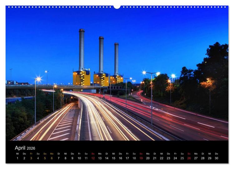Produktbild: Berlin dynmaic (hochwertiger Premium Wandkalender 2026 DIN A2 quer), Kunstdruck in Hochglanz
