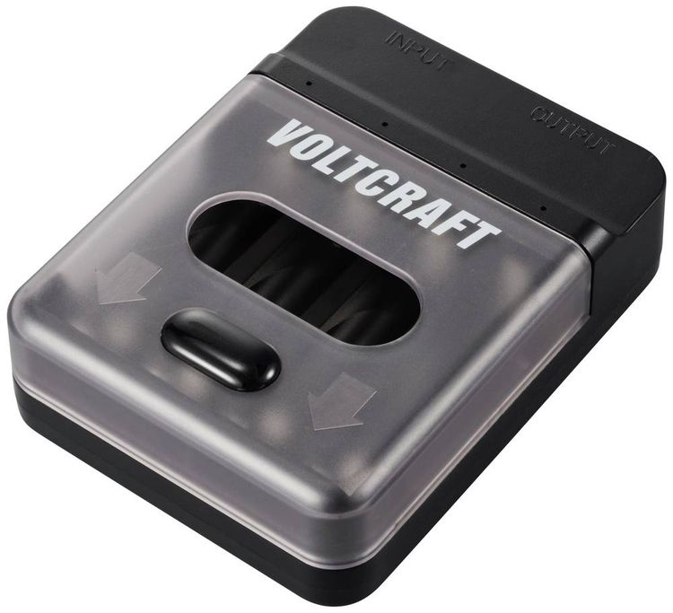 Produktbild: VOLTCRAFT VC-BC4-PB1 2in1 Ladeger&auml;t & Powerbank