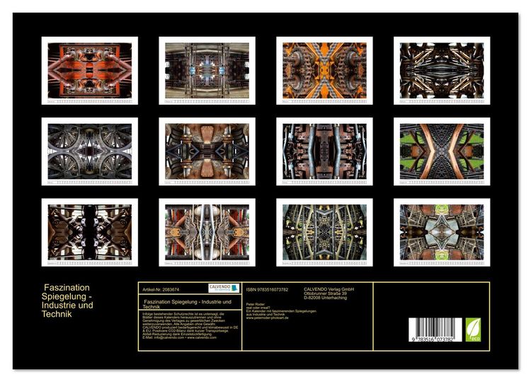 Produktbild: Faszination Spiegelung - Industrie und Technik (Wandkalender 2026 DIN A3 quer), CALVENDO Monatskalender