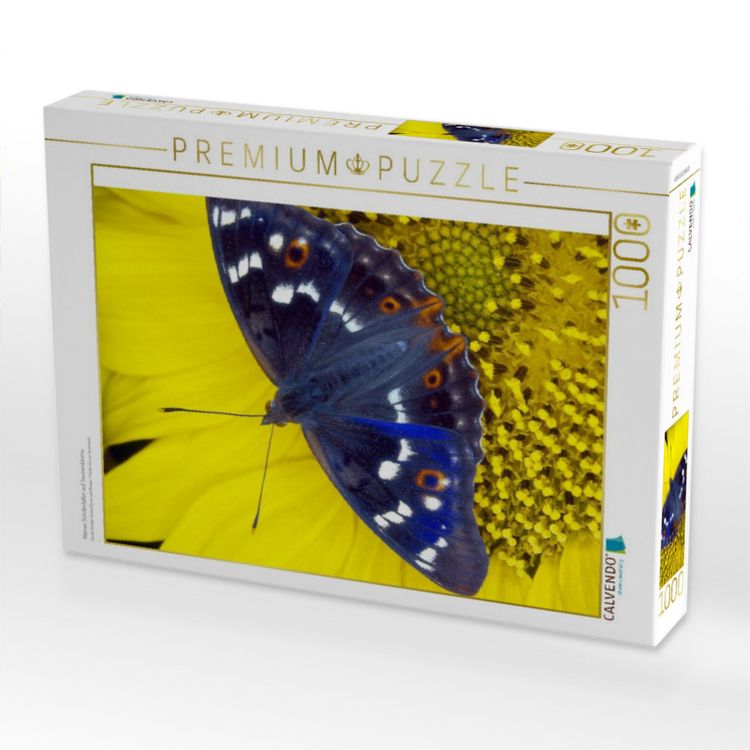 Produktbild: CALVENDO Puzzle Kleiner Schillerfalter auf Sonnenblume | 1000 Teile Lege-Gr&ouml;&szlig;e 64x48cm Foto-Puzzle f&uuml;r gl&uuml;ckliche Stunden