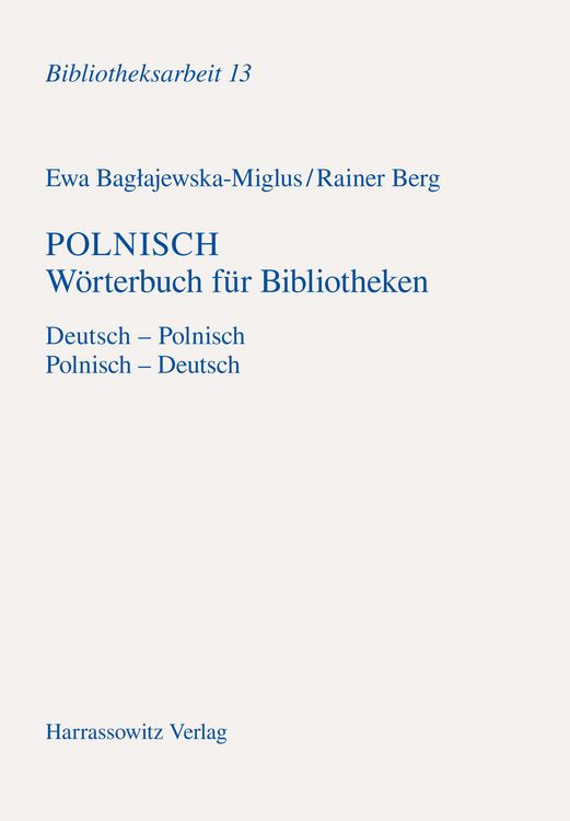 Produktbild: Polnisch W&ouml;rterbuch f&uuml;r Bibliotheken