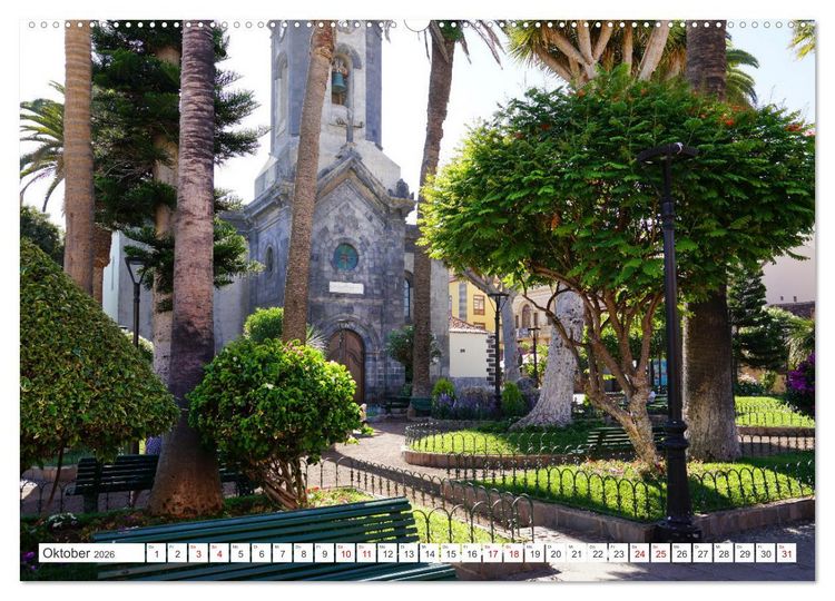Produktbild: Puerto de la Cruz. Teneriffa Urlaub. (hochwertiger Premium Wandkalender 2026 DIN A2 quer), Kunstdruck in Hochglanz