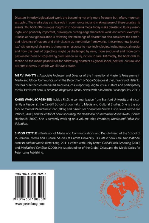 Produktbild: Disasters and the Media