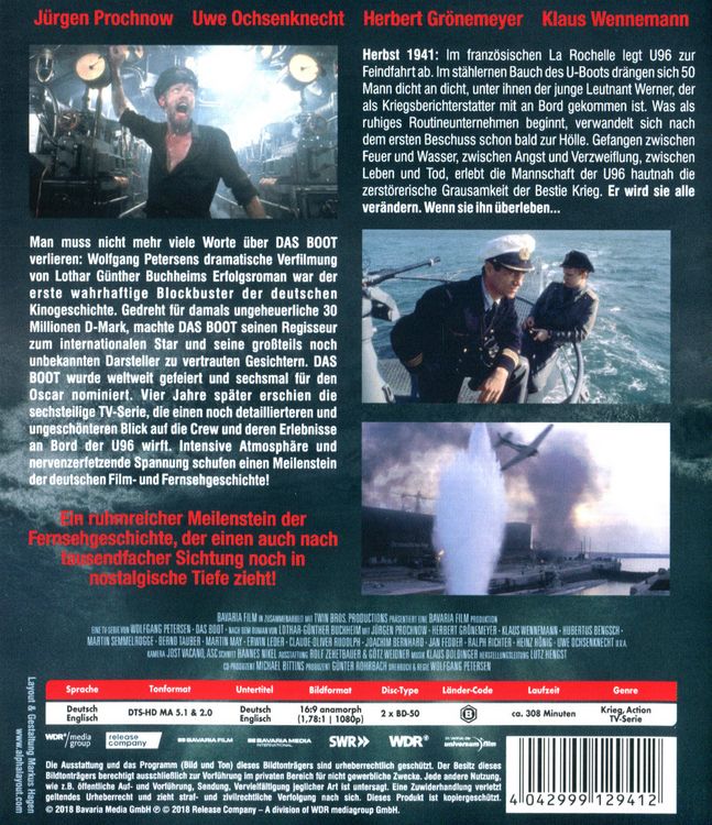 Produktbild: Das Boot - TV-Serie (Das Original) [2 BRs]