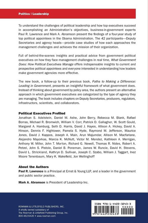 Produktbild: What Government Does