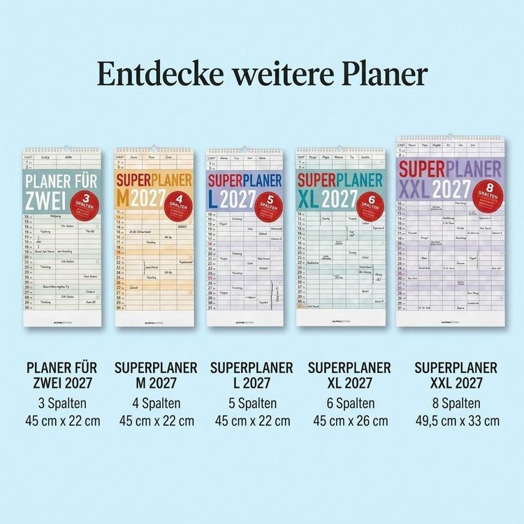 Produktbild: Superplaner XXL 8 Spalten 2027