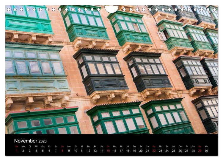 Produktbild: Malta & Gozo (Wandkalender 2026 DIN A4 quer), CALVENDO Monatskalender