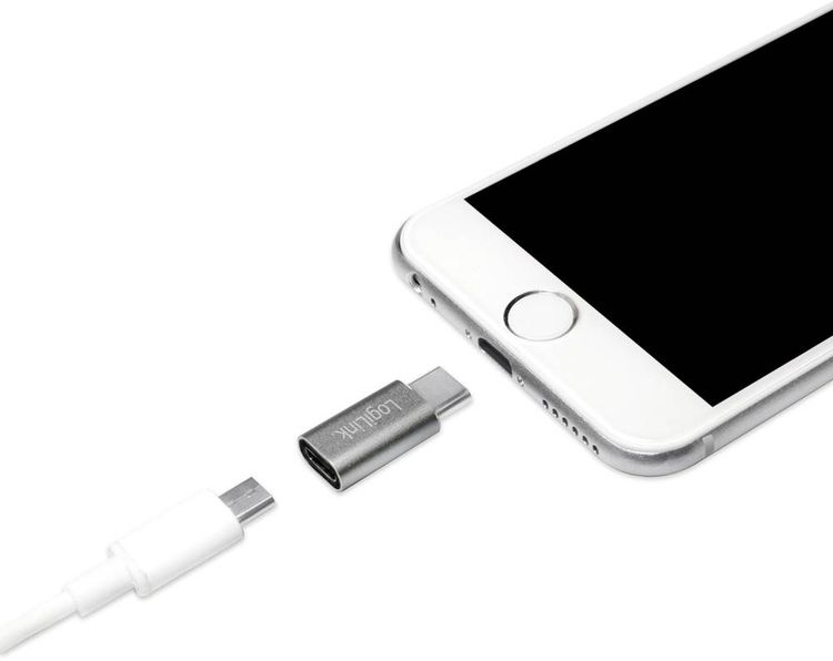 Produktbild: LogiLink USB 3.2 Gen 1 (USB 3.0) Adapter [1x USB-C&reg; Stecker - 1x USB 2.0 Buchse Micro-B, USB 3.2 Gen 1 Buchse A (USB 3.0)] AU0040