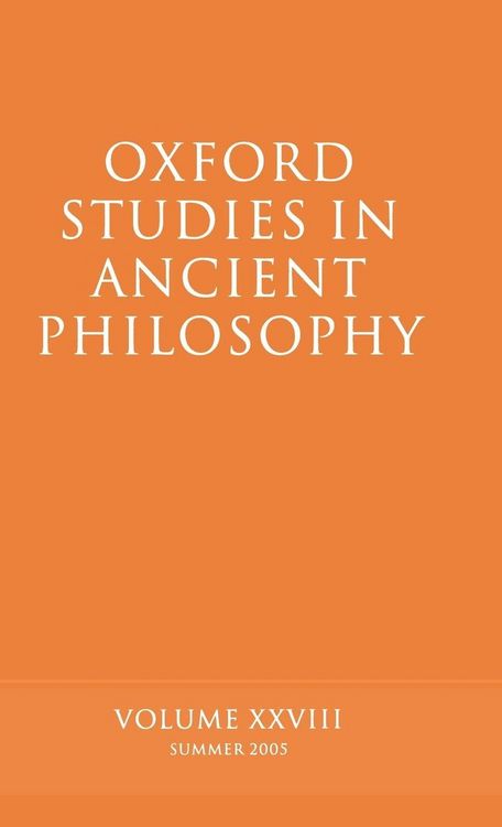 Produktbild: Oxford Studies in Ancient Philosophy, Volume 28