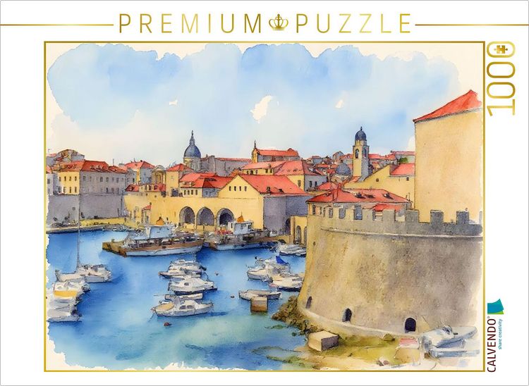 Produktbild: CALVENDO Puzzle Dubrovnik | 1000 Teile Lege-Gr&ouml;&szlig;e 64x48cm Foto-Puzzle f&uuml;r gl&uuml;ckliche Stunden