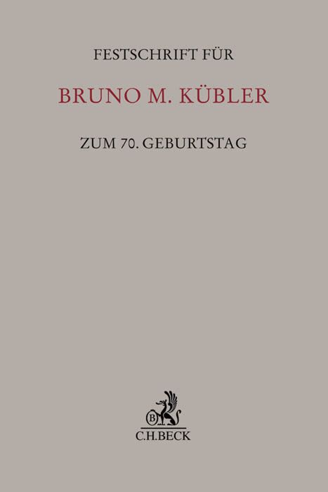 Produktbild: Festschrift f&uuml;r Bruno M. K&uuml;bler zum 70. Geburtstag
