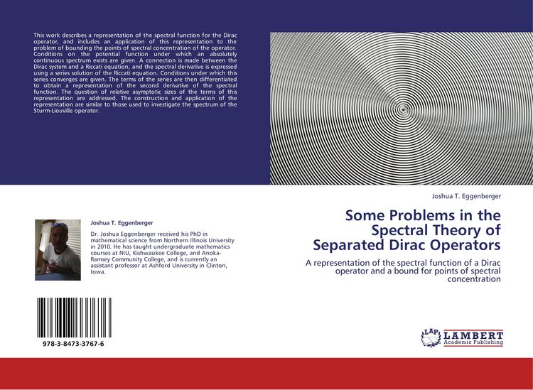 Produktbild: Some Problems in the Spectral Theory of Separated Dirac Operators