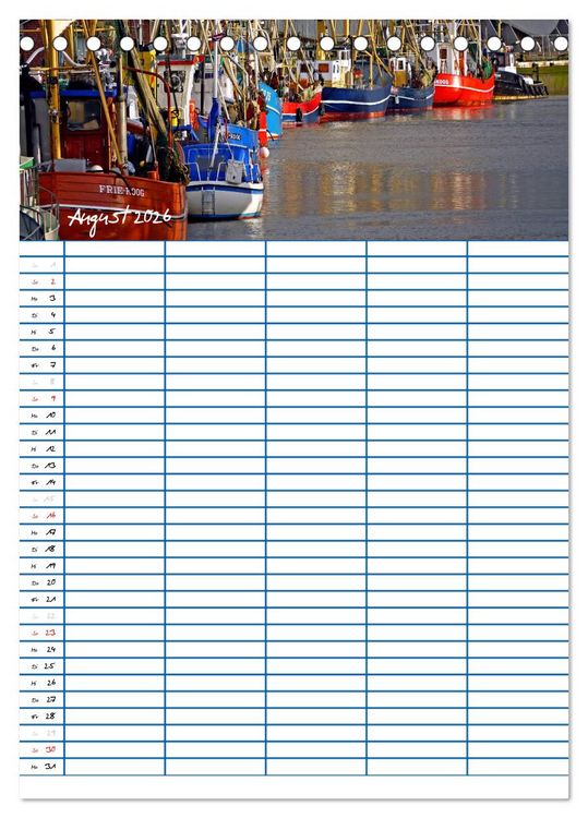 Produktbild: Meer Zeit f&uuml;r uns! (Tischkalender 2026 DIN A5 hoch), CALVENDO Monatskalender