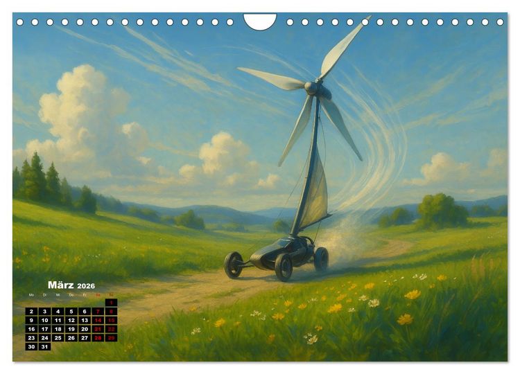 Produktbild: Wind bewegt die Welt (Wandkalender 2026 DIN A4 quer), CALVENDO Monatskalender