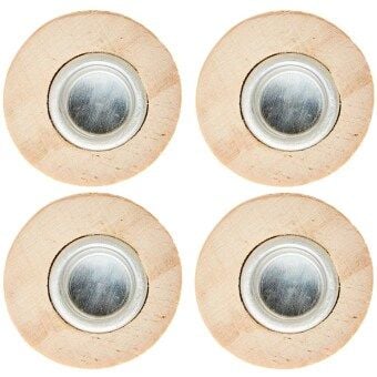 Produktbild: Mini Kerzenhalter Zylinder, 3 x 3 x 3 cm, 4 St&uuml;ck, 100%