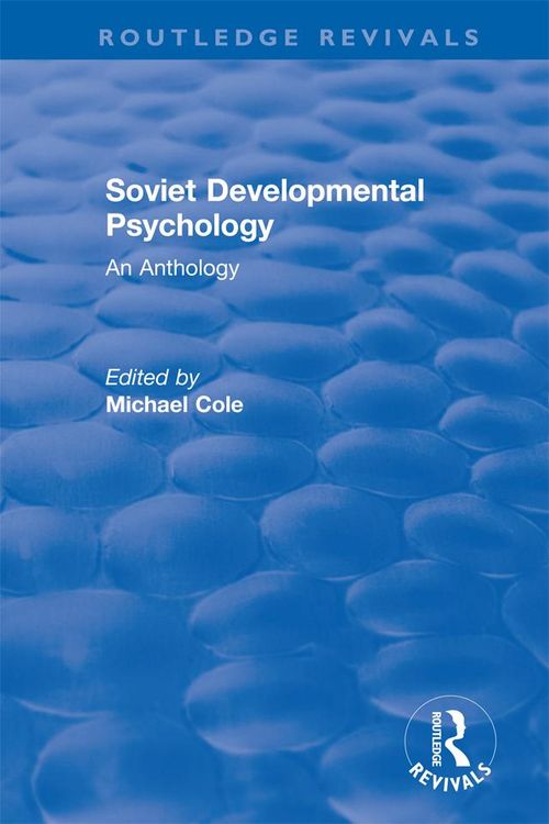 Produktbild: Revival: Soviet Developmental Psychology: An Anthology (1977)