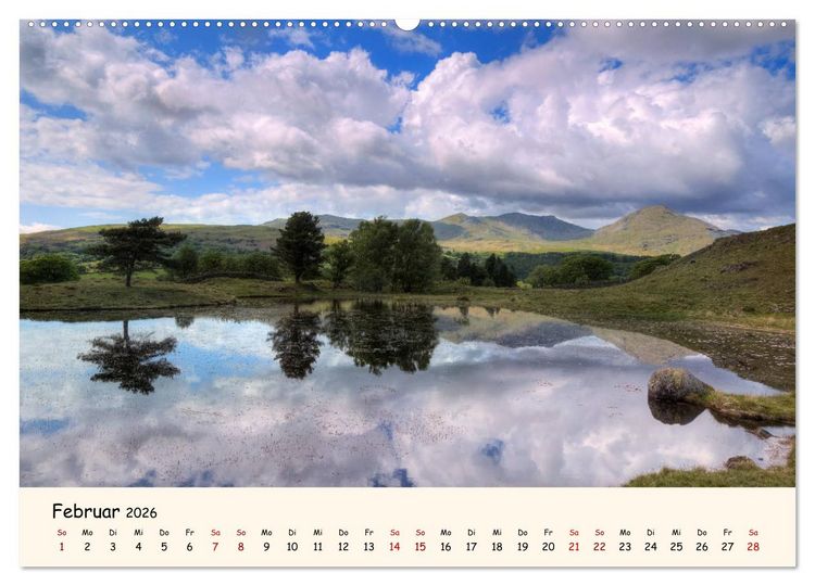 Produktbild: Lake District England (Wandkalender 2026 DIN A2 quer), CALVENDO Monatskalender