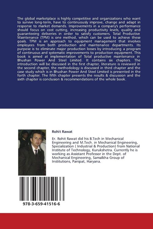 Produktbild: Implementation Of Total Productive Maintenance Of Steel Sector