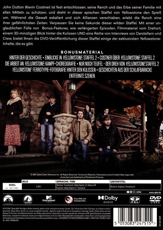 Produktbild: Yellowstone - Staffel 2 [4 DVDs]